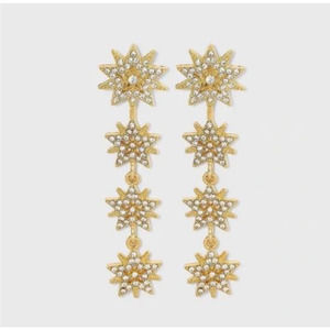 SUGARFIX by BaubleBar Gold Tone Star Dangle Earrings - OS